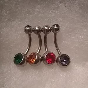 Jeweled Belly Rings